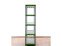 PROREGAL Kunststoffregal Big Grey Bear Tall HxBxT 180 x 80 x 46 cm Fachlast 160 kg Grau/Grün