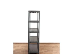 PROREGAL Kunststoffregal Grey Bear Tall HxBxT 180 x 100 x 46 cm Fachlast 120 kg Grau