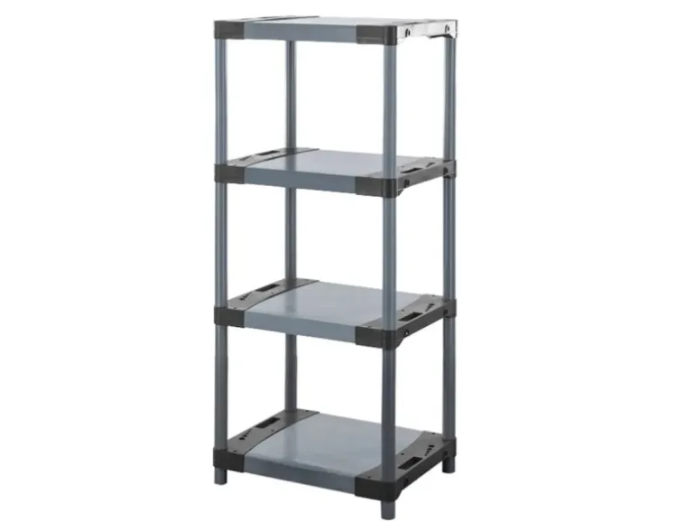 PROREGAL Kunststoffregal Grey Bear Low HxBxT 138 x 60 x 46 cm Fachlast 120 kg Grau