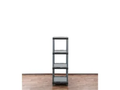 PROREGAL Kunststoffregal Grey Bear Low HxBxT 138 x 60 x 46 cm Fachlast 120 kg Grau