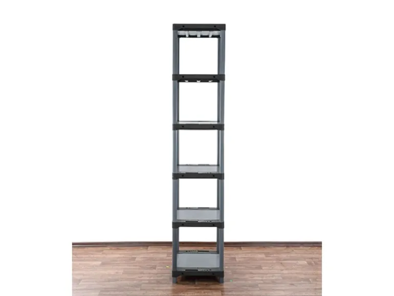 PROREGAL Kunststoffregal Big Grey Bear Extra-Tall HxBxT 220 x 60 x 46 cm Fachlast 160 kg Grau