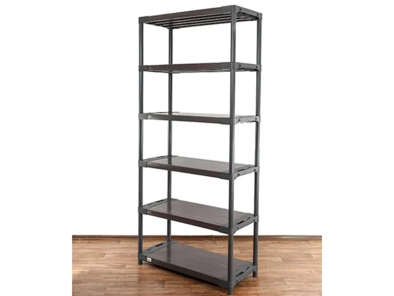 PROREGAL Kunststoffregal Big Grey Bear Extra-Tall HxBxT 220 x 120 x 46 cm Fachlast 160 kg Grau