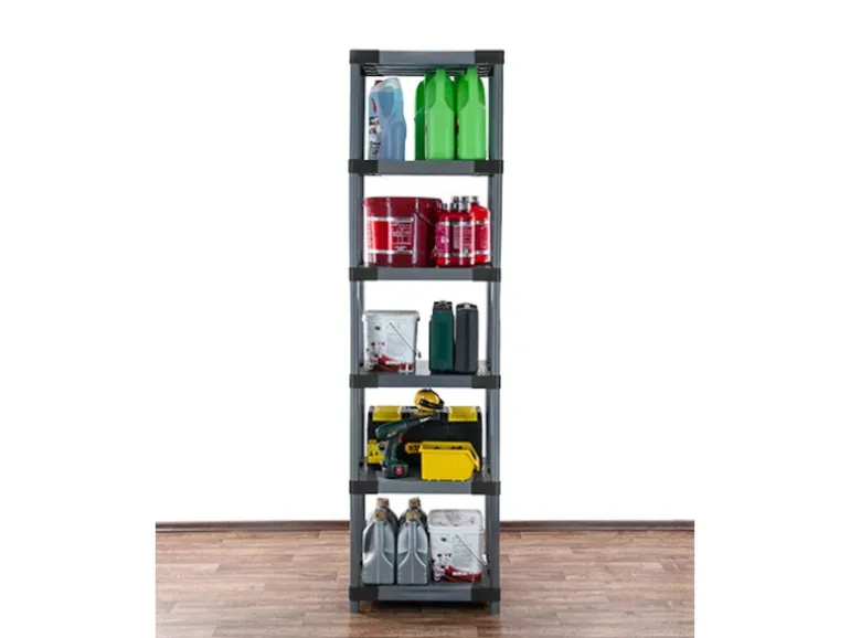 PROREGAL Kunststoffregal Big Grey Bear Extra-Tall HxBxT 220 x 70 x 46 cm Fachlast 160 kg Grau
