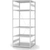 PROREGAL Lebensmittel Fachbodenregal Stecksystem T-Profil Grundregal HxBxT 250 x 100 x 80 cm 6 Ebenen Fachlast 130 kg Hygienische Beschichtung Weiß