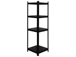 PROREGAL Mega Deal 2 x All Black Series Schwerlastregal Ragnar HxBxT 150 x 45 x 45 cm Fachlast 100 kg Matt Schwarz Kellerregal Steckregal Garagenregal