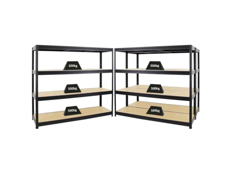 PROREGAL Mega Deal 3er-Sparset Profi-Schwerlastregal DINO HxBxT 180x180x60cm Fachlast 500kg Schwarz