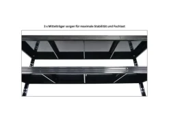 PROREGAL Mega Deal 2x Profi Schwerlastregal Rhino HxBxT 180x200x60cm 4 Stahlplatten-Ebenen Fachlast 500kg Schwarz