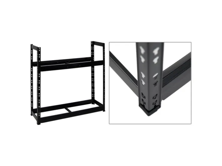 PROREGAL Mega Deal 3x Reifenregal Tiger HxBxT 100 x 110 x 35 cm bis zu 24 Reifen Schwarz