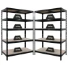 PROREGAL Mega Deal 2X Schwerlastregal Tiger HxBxT 180x120x60cm Fachlast 265kg Schwarz