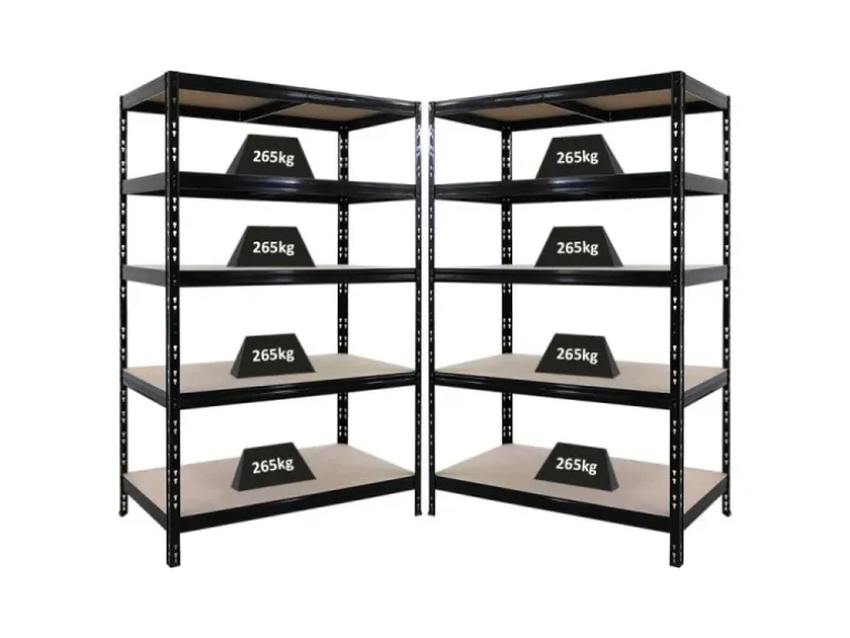 PROREGAL Mega Deal 2X Schwerlastregal Tiger HxBxT 180x120x60cm Fachlast 265kg Schwarz