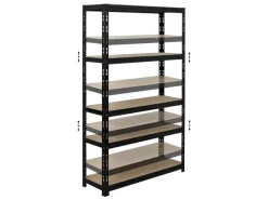PROREGAL Mega Deal 2x Schwerlastregal APOLLO HxBxT 150 x 90 x 30 cm Fachlast 175kg Schwarz