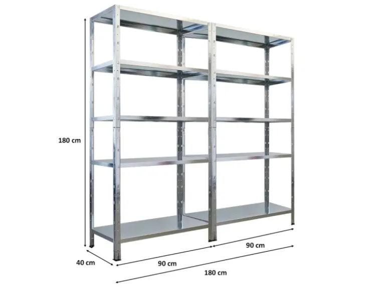 PROREGAL Mega Deal 2x Schwerlastregal Ares HxBxT 180x90x40cm Fachlast 125 kg Verzinkt