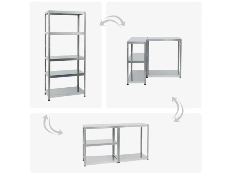 PROREGAL Mega Deal 2x Schwerlastregal Steel Eagle HxBxT 180 x 80 x 40 cm Fachlast 130 kg Verzinkt