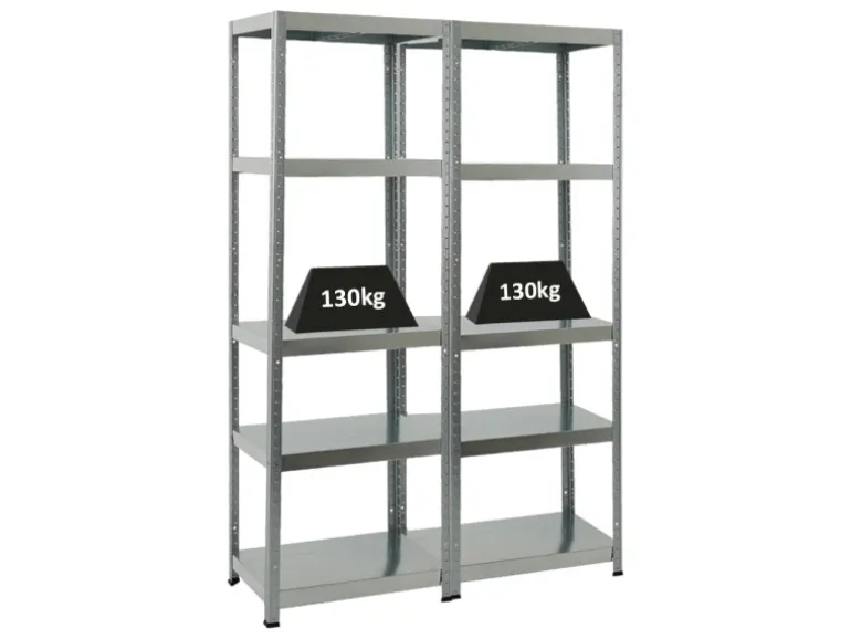 PROREGAL Mega Deal 2x Schwerlastregal Steel Eagle HxBxT 180 x 60 x 40 cm Fachlast 130 kg Verzinkt