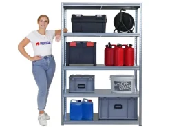 PROREGAL Mega Deal 5x Schwerlastregal Steel Eagle HxBxT 180x120x40 cm Fachlast 130kg Verzinkt