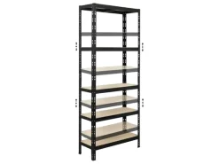 PROREGAL Mega Deal 2x Schwerlastregal APOLLO HxBxT 180 x 75 x 30 cm Fachlast 175kg Schwarz