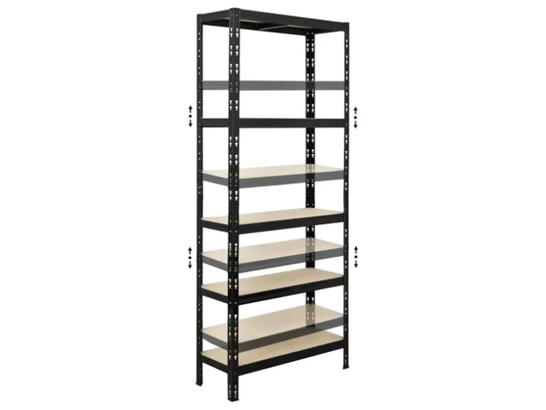 PROREGAL Mega Deal 2x Schwerlastregal APOLLO HxBxT 180 x 75 x 30 cm Fachlast 175kg Schwarz