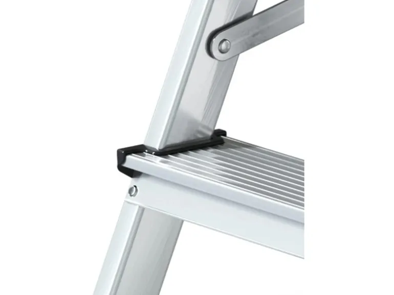 PROREGAL Metal Double Giraffe Doppelseitige-Aluminium-Stufenstehleiter 3 Stufen 125 kg Tragkraft Leiter Trittleiter Stufenleiter Haushaltsleiter