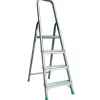PROREGAL Metal Single Giraffe Einseitige-Aluminium-Bügelleiter 6 Stufen 198 cm Hoch Leiter Trittleiter Stufenleiter Stehleiter Haushaltsleiter