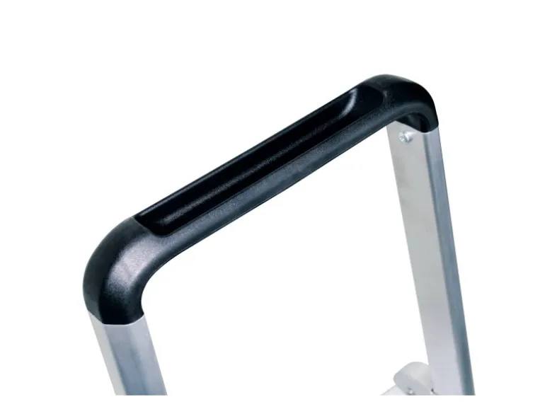 PROREGAL ML Stufen-Stehleiter Einseitig Begehbar Aluminium Eloxiert 5 Stufen