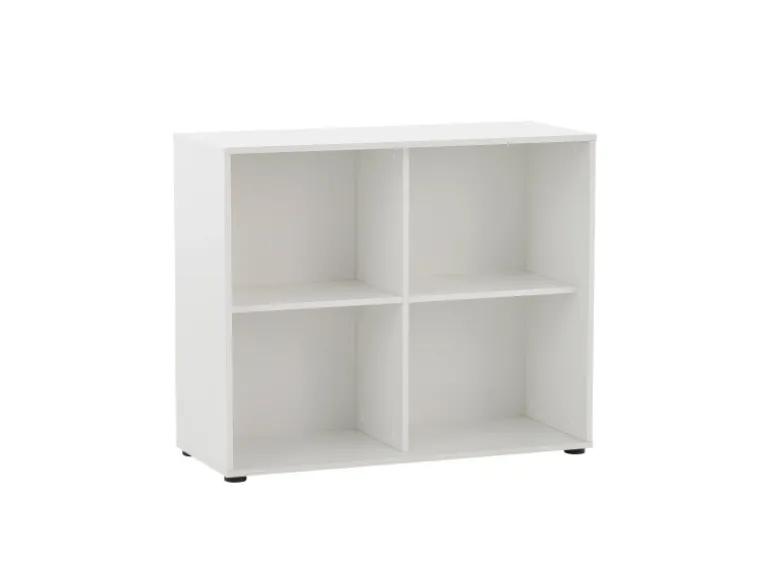 PROREGAL Pigeon Set Aktenregal Aktenschrank & Regalkreuz Breite 100 cm Weiß