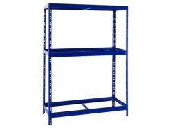 PROREGAL Reifenregal Tiger mit Fachboden HxBxT 180 x 130 x 50 cm bis zu 12 Reifen auf 2 Ebenen Blau