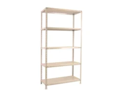 PROREGAL Schraubregal Panda Tall HxBxT 200 x 80 x 30 cm 6 Fachböden Fachlast 100 kg Weiß