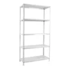 PROREGAL Schraubregal Panda HxBxT 180 x 80 x 30 cm Fachlast 75 kg Weiß