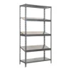 PROREGAL Schrägbodenregal Dowa Stecksystem HxBxT 200 x 100 x 40 cm Fachlast 200 kg Grau