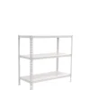 PROREGAL Schwerlastregal Small Metal Shark HxBxT 100 x 100 x 30 cm Fachlast 180 kg Weiß