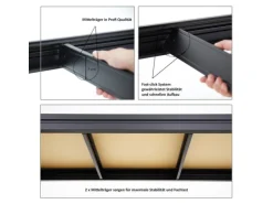 PROREGAL Schwerlastregal Dino HxBxT 180 x 200 x 45 cm Fachlast 500 kg Schwarz