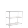 PROREGAL Schwerlastregal Baby Metal Shark HxBxT 90 x 100 x 50 cm Fachlast 180 kg Weiß