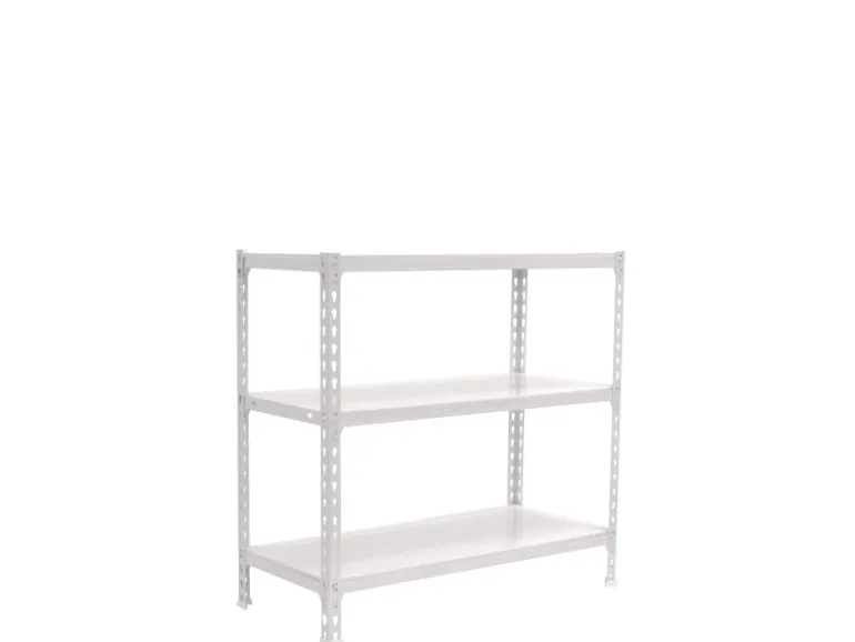 PROREGAL Schwerlastregal Baby Metal Shark HxBxT 90 x 100 x 50 cm Fachlast 180 kg Weiß