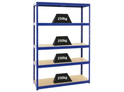 PROREGAL Schwerlastregal Big Elephant S HxBxT 180 x 120 x 45 cm Fachlast 250 kg Blau
