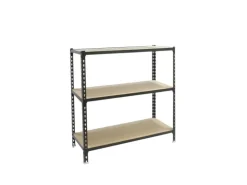 PROREGAL Schwerlastregal Baby Muli HxBxT 90 x 120 x 50 cm 3 Fachböden Fachlast 200 kg Anthrazit