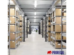 PROREGAL Schwerlastregal Silver Mamba Made In Germany HxBxT 200 x 400 x 50 cm 5 Ebenen Je 150 kg Fachlast Verzinkt