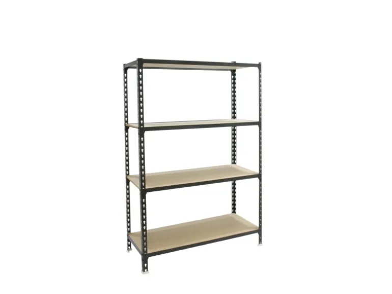 PROREGAL Schwerlastregal Mid Muli HxBxT 150 x 90 x 40 cm 4 Fachböden Fachlast 150 kg Anthrazit