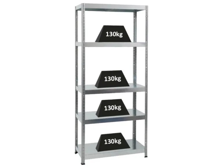 PROREGAL Schwerlastregal Steel Eagle HxBxT 180 x 80 x 40 cm Fachlast 130 kg Verzinkt