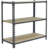 PROREGAL Schwerlastregal Baby Muli HxBxT 90 x 80 x 40 cm 3 Fachböden Fachlast 150 kg Grau