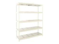PROREGAL Schwerlastregal Metal Beast Five HxBxT 200 x 180 x 75 cm Fachlast 600 kg Weiß