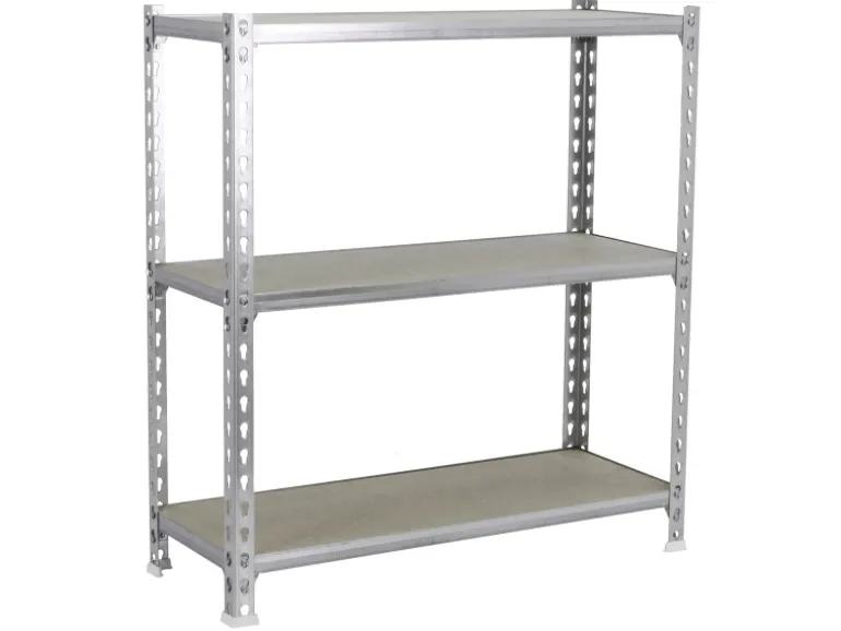 PROREGAL Schwerlastregal Small Muli HxBxT 100 x 110 x 30 cm 3 Fachböden Fachlast 200 kg Verzinkt