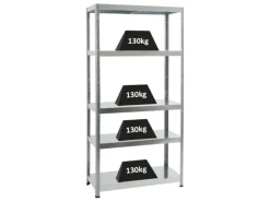 PROREGAL Schwerlastregal Steel Eagle HxBxT 180 x 90 x 40 cm Fachlast 130 kg Verzinkt