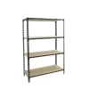 PROREGAL Schwerlastregal Mid Muli HxBxT 150 x 80 x 50 cm 4 Fachböden Fachlast 150 kg Anthrazit