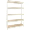 PROREGAL Schwerlastregal Wood Beast Five HxBxT 300 x 120 x 60 cm Fachlast 600 kg Weiß