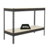 PROREGAL Schwerlastregal Mini Wood Yeti Two HxBxT 90 x 150 x 75 cm Fachlast 400 kg Anthrazit