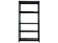 PROREGAL Schwerlastregal Ragnar HxBxT 180x90x40cm 5 Stahlplatten-Ebenen Fachlast 125 kg Schwarz