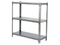 PROREGAL Schwerlastregal Small Metal Shark HxBxT 100 x 100 x 40 cm Fachlast 180 kg Verzinkt