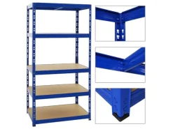 PROREGAL Schwerlastregal Tiger HxBxT 180 x 90 x 60 cm Fachlast 265 kg 5-Ebenen Blau