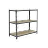 PROREGAL Schwerlastregal Baby Muli HxBxT 90 x 120 x 40 cm 3 Fachböden Fachlast 200 kg Grau