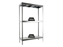 PROREGAL Schwerlastregal Big Metal Yeti Three HxBxT 200 x 120 x 75 cm Fachlast 400 kg Verzinkt